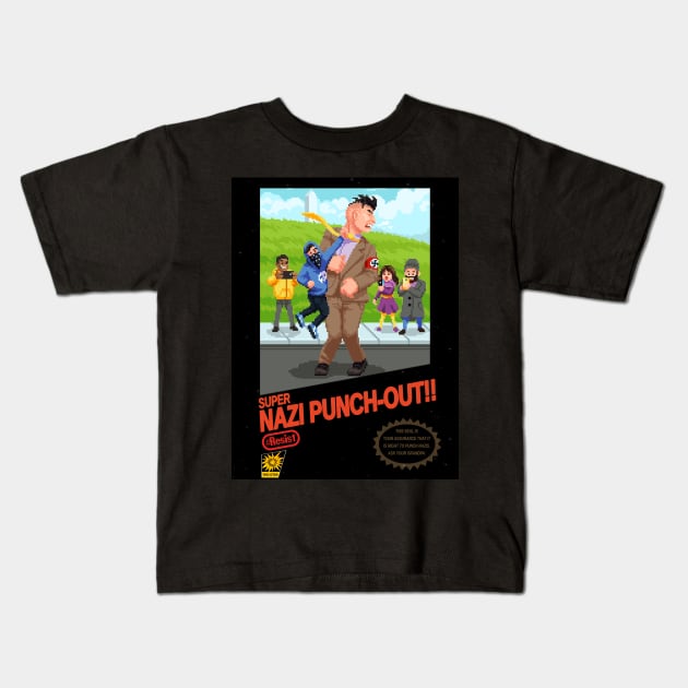 Super Nazi Punch-Out!! Kids T-Shirt by LiberTeased